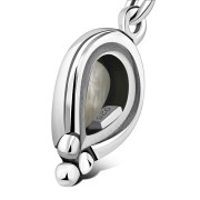 Mother Of Pearl Shell Pear Shaped Ethnic Style Drop Hook Earrings, e177